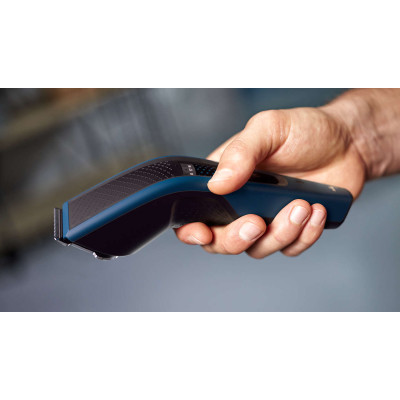 Машинка для стриження  Philips Series 5000, акум., роторний мотор, насадок-3, сталь, чорно-синій