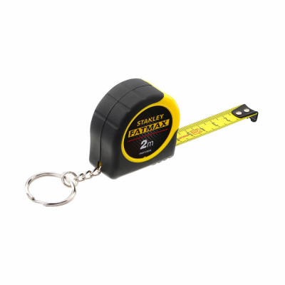 Рулетка Stanley FATMAX, 2м, 13мм, корпус двокомпонентний/гумовий Рулетка Stanley FATMAX, 2м, 13мм, корпус двокомпонентний/гумовий