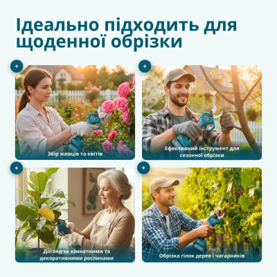 Секатор акумуляторний Konner&Sohnen KS CPS20V-40 CASE 20В акб 1х2А·год d 20-40мм ЗП кейс 1.0кг