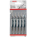 Полотно пиляльне для електролобзика Bosch Professional по дереву T111С, 5шт