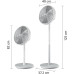 Вентилятор Philips підлоговий Series 2000, 40см, 48Вт, таймер, поворот 180, білий