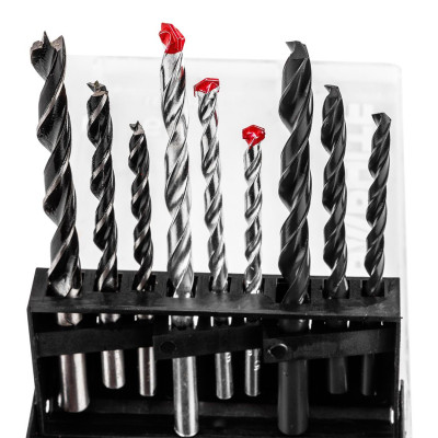 Набір свердл GRAPHITE по металу, цеглі: 5-6, 8, 9шт