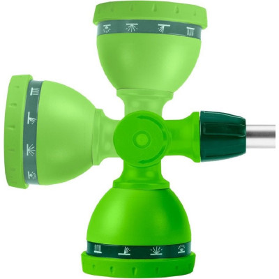 Зрошувач ручний Verto, 10 функцій, плавне регулювання напору води великим пальцем, тримач двокомпонентний