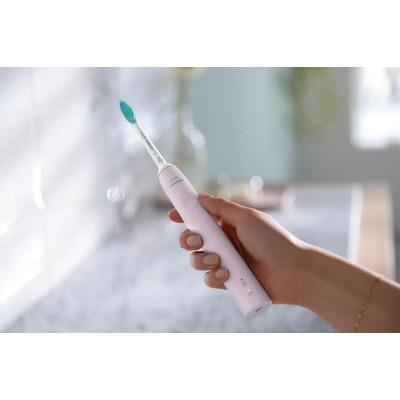 Щітка зубна електр. Philips, Sonicare 3100 series, 31т. колив/хв, насадок-1, рожевий