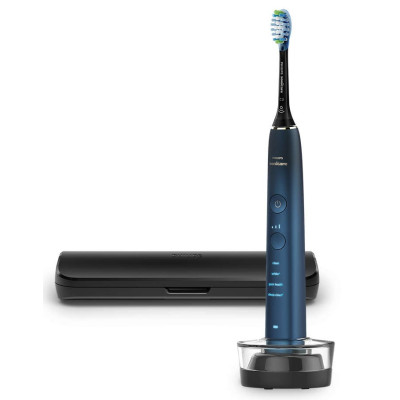 Щітка зубна електр. Philips, Sonicare DiamondClean 9000 Series, 62т. колив/хв, насадок-1, футляр, Bluetooth, чорний Щітка зубна електр. Philips, Sonicare DiamondClean 9000 Series, 62т. колив/хв, насадок-1, футляр, Bluetooth, чорний