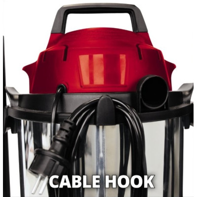 Пылесос профессиональный Einhell TC-VC 1815 S, 1250Вт, 180мБар, 15л, 4.6кг (2342390)