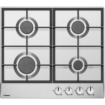 Варильна поверхня Hansa газова, 60см, чавун, нержавіюча сталь Варильна поверхня Hansa газова, 60см, чавун, нержавіюча сталь