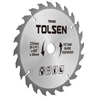 Диск пильний Tolsen по дереву, 235х60Tх30мм