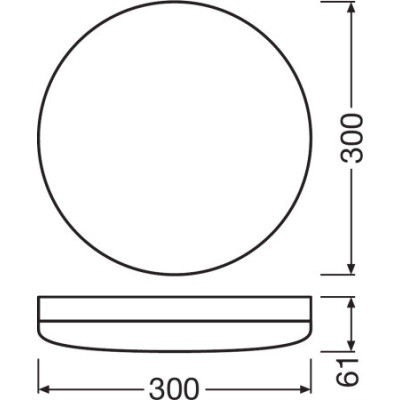 Osram Світильник SF COMPACT IK10 300 24 W 4000K IP65 WT