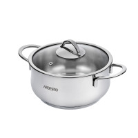 Каструля зі скляною кришкою ARDESTO Black Mars, 3л, нержавіюча сталь Каструля зі скляною кришкою ARDESTO Black Mars, 3л, нержавіюча сталь