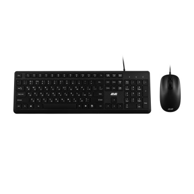 2E Комплект клавіатура та миша MK405 USB-A, EN/UK, чорний