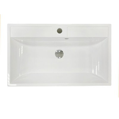 Раковина, умивальник Adamant STRENG NEW, штучний камінь, прямокут., з отвором для змішувача, з отвором для переливу, 690x410x123мм, накладний, білий Раковина, умивальник Adamant STRENG NEW, штучний камінь, прямокут., з отвором для змішувача, з отвором для переливу, 690x410x123мм, накладний, білий