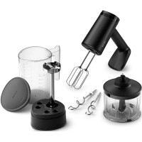 Philips Міксер ручний 5000 series, 500Вт, насадки -4 вінчика, блендер, подрібнювач, турборежим, чорний Philips Міксер ручний 5000 series, 500Вт, насадки -4 вінчика, блендер, подрібнювач, турборежим, чорний