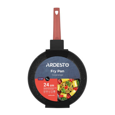 ARDESTO Сковорода Gemini Molise 24 см, красный, алюминий AR1924GRR