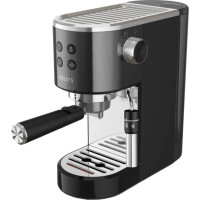 Кавоварка Krups ріжкова Virtuoso + 1л, мелена, ручний капучинатор, 15 бар, чорний