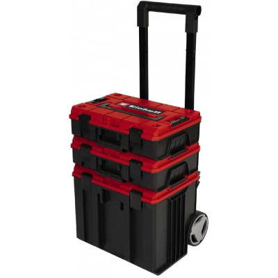 Модульна система для інструменту Einhell E-Case Tower, на коліщатках, 3 ящики модуля, 64.5х48х42.5см