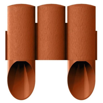 Cellfast Газонна огорожа MAXI, 3 елементи, 2.1м, цегляний