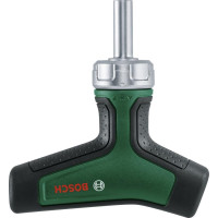 Викрутка Bosch з тріскачкою, Т-подібне руків'я, 109мм, сталь CrV Викрутка Bosch з тріскачкою, Т-подібне руків'я, 109мм, сталь CrV
