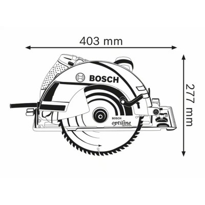 Пила дисковая Bosch Professional GKS 235 Turbo 2050Вт 235мм 7.6кг