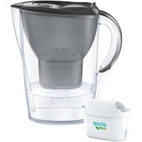 Фільтр-глечик Brita Marella Memo MXPro 2.4л (1.4л очищеної води) з фільтр-картриджем, графіт