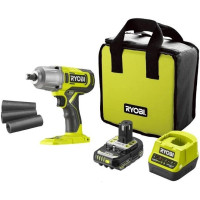 Гайковерт ударний акумуляторний Ryobi ONE+ RIW18-1C20SA3 18В АКБ 1х2А·год 2600об·хв 800Нм 1/2