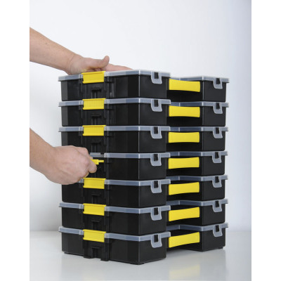 Органайзер Stanley Sort Master Junior, 14 відділень, регульовані перегородки, 6.7х37.5x29.2см, пластик Органайзер Stanley Sort Master Junior, 14 відділень, регульовані перегородки, 6.7х37.5x29.2см, пластик