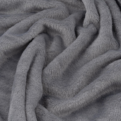 Плед ARDESTO Flannel 200х220см, 100% поліестер, сірий світлий