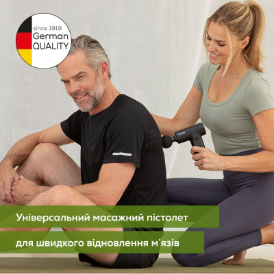 Масажер Beurer для тіла, літій- іонний акум., вага - 0,49кг, 3 насадки, чорний Масажер Beurer для тіла, літій- іонний акум., вага - 0,49кг, 3 насадки, чорний