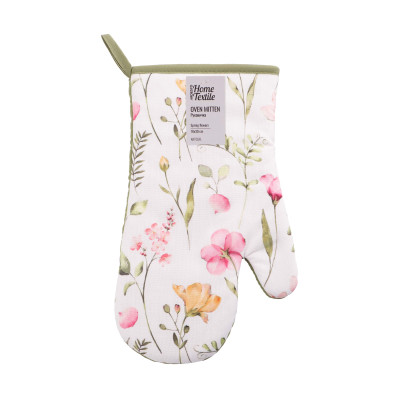 Рукавичка ARDESTO Spring flowers 18х30см, 100% поліестер (верх), 100% бавовна (низ), білий