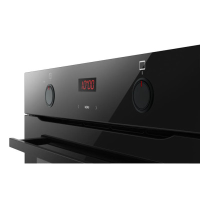 Духова шафа Hansa електрична, 77л, A, дисплей, конвекція, чорний