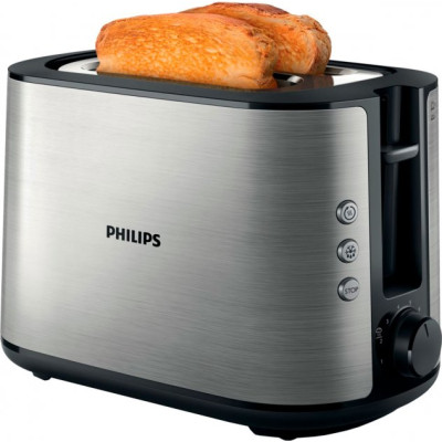 Тостер Philips WiWa Collection 950Вт, метал/пластик, чорний Тостер Philips WiWa Collection 950Вт, метал/пластик, чорний