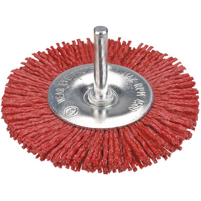 Verto Щітка дискова, нейлоновий дріт, 100мм, з хвостовиком 6мм