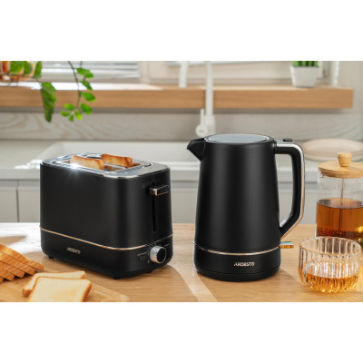 Електрочайник ARDESTO Timeless Elegance, 1.7л, Otter, пластик, чорний матовий Електрочайник ARDESTO Timeless Elegance, 1.7л, Otter, пластик, чорний матовий