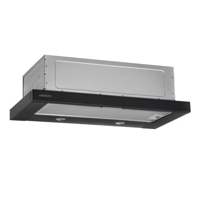 Витяжка Ardesto телескопічна, 60см, 700м3ч, метал, 2х1Вт LED, кнопкове, чорний