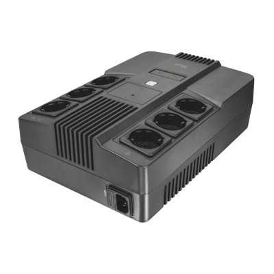 Источник бесперебойного питания Trust Maxxon 800VA UPS with 6 standard wall power outlets BLACK