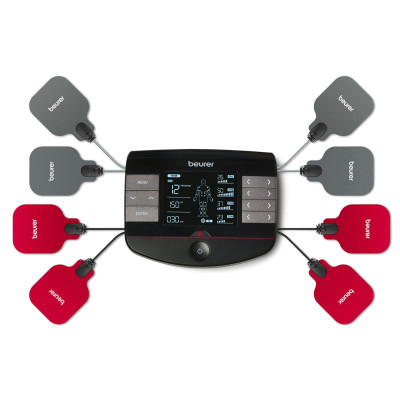 Електростимулятор Beurer для тіла, для м`язів, літий-електростимулятор, чорний Електростимулятор Beurer для тіла, для м`язів, літий-електростимулятор, чорний