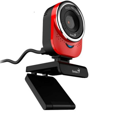 Вебкамера Genius Qcam-6000, FullHD, 30fps, manual focus, червоний (32200002408)