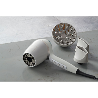 Фен Remington HYDRAluxe PRO, 2200Вт, 3 режими, дифузор, іоніз-я, хол. обдув, білий