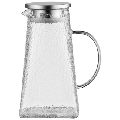 ARDESTO Глечик з кришкою, 1500мл, боросилікатне скло, нержавіюча сталь, прозорий ARDESTO Глечик з кришкою, 1500мл, боросилікатне скло, нержавіюча сталь, прозорий