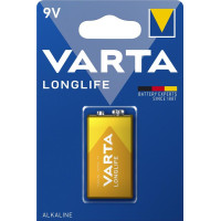Батарейка Varta Longlife лужна 6LR61(6LF22, MN1604, MX1604 ,Крона) блістер, 1 шт