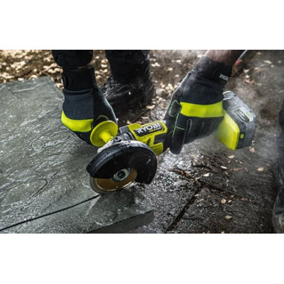 Ryobi Шліфмашина кутова RAG18X-0, акумуляторна ONE+ НР, безщіткова, 125мм, 18В (без АКБ та ЗУ)