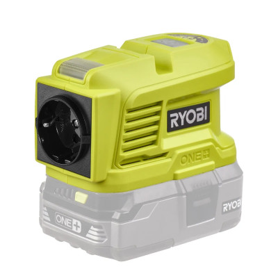Инвертор напряжения аккумуляторный Ryobi ONE+ RY18BI150A-0, 220 Вольт, 150Вт/300Вт пиковая, (без АКБ и ЗУ)