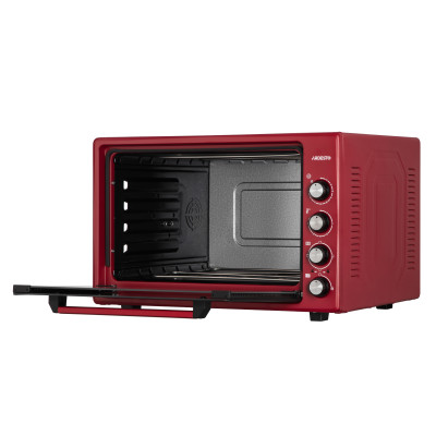 Піч електрична ARDESTO, 70л, 2000Вт, механіч., подвійне скло, рожен, малиновий