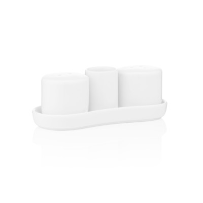 Набір для солі та перцю ARDESTO, 4 предмети, порцеляна, білий Набір для солі та перцю ARDESTO, 4 предмети, порцеляна, білий