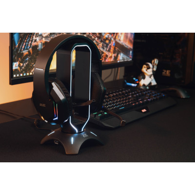 Гарнитура игровая 2E GAMING HG315, 7.1, USB-A, RGB, 2м, черный (2E-HG315BK-7.1)