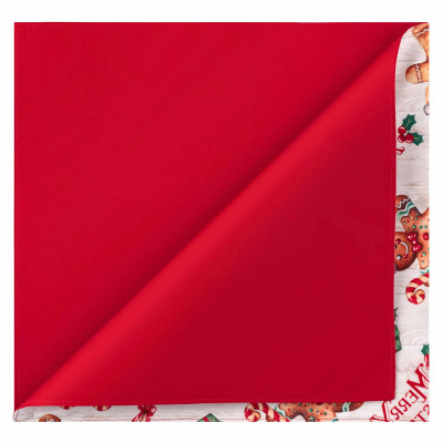 Ранер ARDESTO Christmas Gingerbread 33х137см, 100% поліестер, червоний