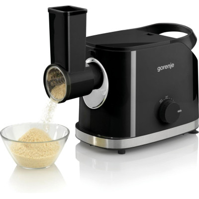 М'ясорубка Gorenje, 1800Вт, 2.1кг/хв, 2 решітки, насадка для ковбас, пластик/метал, чорний