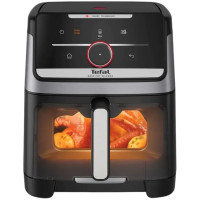 Мультипіч Tefal Easy Fry Silence XXL Smart Vision, 1800Вт, чаша-7л, сенсорне керув., 55 програм, з віконцем, пластик, нерж. сталь-чорний