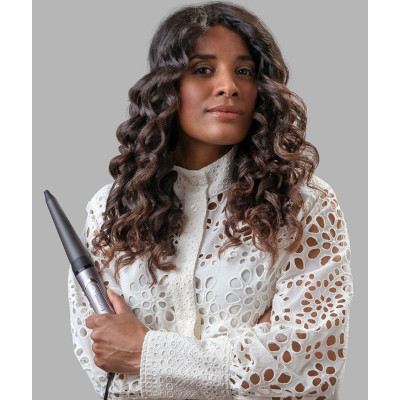 Плойка Remington ProLuxe, конусна, темп.режимів-9, D-19-32mm, 130-210С, кераміка, сріблястий