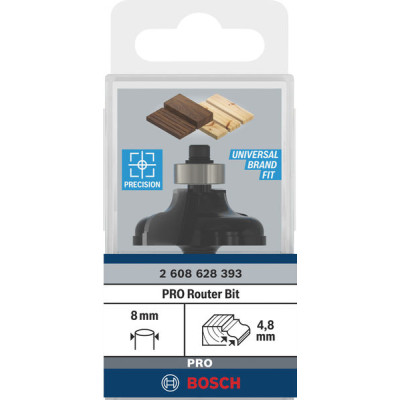 Фреза профільна А Bosch Professional Std S8 R4.8 B11 L14.3